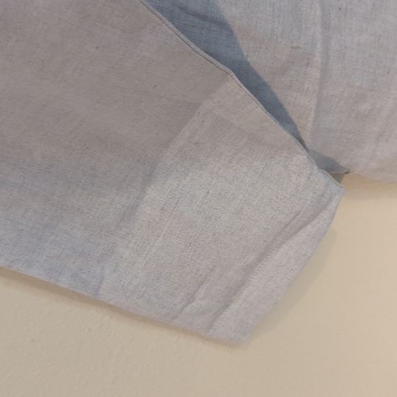 Casey & Max Sport Linen Button Down Top Large Lagenlook Minimalist Vintage - Picture 9 of 12